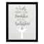 Glass Framed Bathroom Print Wall Art, 12x15