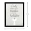 Glass Framed Bathroom Print Wall Art, 12x15