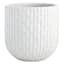 Providence White Dimpled Round Outdoor Planter, Large