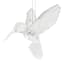 Clear Iridescent Hummingbird Ornament, 4.25"