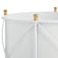 Providence White Round Metal Outdoor Planter, Large