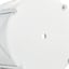 Providence White Round Metal Outdoor Planter, Medium