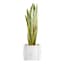 Providence White Round Metal Outdoor Planter, Medium