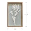 Providence Glass Framed Paper Flower Wall Art, 13x21