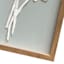 Providence Glass Framed Paper Flower Wall Art, 13x21