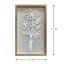Providence Glass Framed Paper Flower Wall Art, 13x21