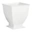 Providence Audrey White Metal Outdoor Planter, Medium
