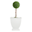 Providence Audrey White Metal Outdoor Planter, Medium