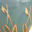 Ocean Blue Carved Ceramic Outdoor Planter, Medium