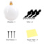 White Blow-Up Ornament, 48"