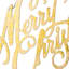Gold Cutout Merry Christmas Ornament, 8"