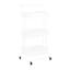 3-Tier Rolling Storage Cart, White