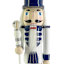 Blue & White Solider Nutcracker, 15"