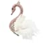 Pink Glittered Pink Swan Ornament, 4.7"