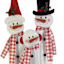 Homespun Holiday Merry Christmas Snowman Family Decor, 34"