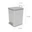 Grey Step Trash Can with Removable Inner, 8.5l