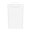 White Step Trash Can with Removable Inner, 8.5l