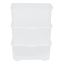 3-Pack Mini Stacking Storage Box, Clear