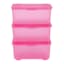 3-Pack Mini Stacking Storage Box, Pink