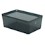 Clear & Black Storage Container, Medium