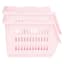 2-Pack Light Pink Stackable Storage Basket, Extra Small