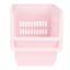 2-Pack Light Pink Stackable Storage Basket, Extra Small