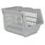 2-Pack Grey Stackable Storage Basket, Extra Small