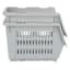 2-Pack Grey Stackable Storage Basket, Extra Small