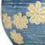 Blue & Yellow Pansies Clay Outdoor Planter, Large