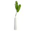 White Patterned Bottle Floor Vase, 36"