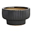 Crosby St. Indoor Roman Black Glazed Planter, 9.8"