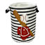 Kids Baseball Print Round Laundry Hamper, Large