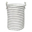 Kids Grey Stripe Sports Laundry Hamper