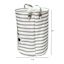 Kids Grey Stripe Sports Laundry Hamper