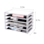 5-Drawer Clear Cosmetic Organizer Chest