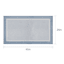(E515) Fifer Navy Border Outdoor Accent Rug, 26x45