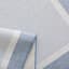 (E515) Fifer Navy Border Outdoor Runner, 2x7