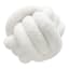 Crosby St. White Plush Knot Pillow, 12"