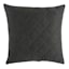 Black Embossed Jersey Throw Pillow, 18"