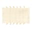 Honeybloom Yellow Striped Cotton Bath Rug with Tassels, 20x30