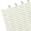 Honeybloom Sage Striped Cotton Bath Rug with Tassels, 20x30