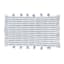Honeybloom Blue Striped Cotton Bath Rug with Tassels, 20x30
