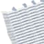 Honeybloom Blue Striped Cotton Bath Rug with Tassels, 20x30