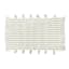 Honeybloom Stone Striped Cotton Bath Rug with Tassels, 20x30