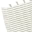 Honeybloom Stone Striped Cotton Bath Rug with Tassels, 20x30