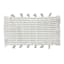Honeybloom Grey Striped Cotton Bath Rug with Tassels, 20x30