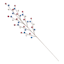 Providence 3-Pack Red, Blue & White Metallic Berry Pick, 19"