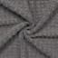 Crosby St. Dark Grey Terry Waffle Cotton Hand Towel, 16x28