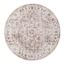 (D605) Honeybloom Jaden Medallion Neutral Round Rug, 6.5'