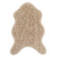 (C206) Found & Fable Neutral Curly Faux Fur Accent Rug, 3x5